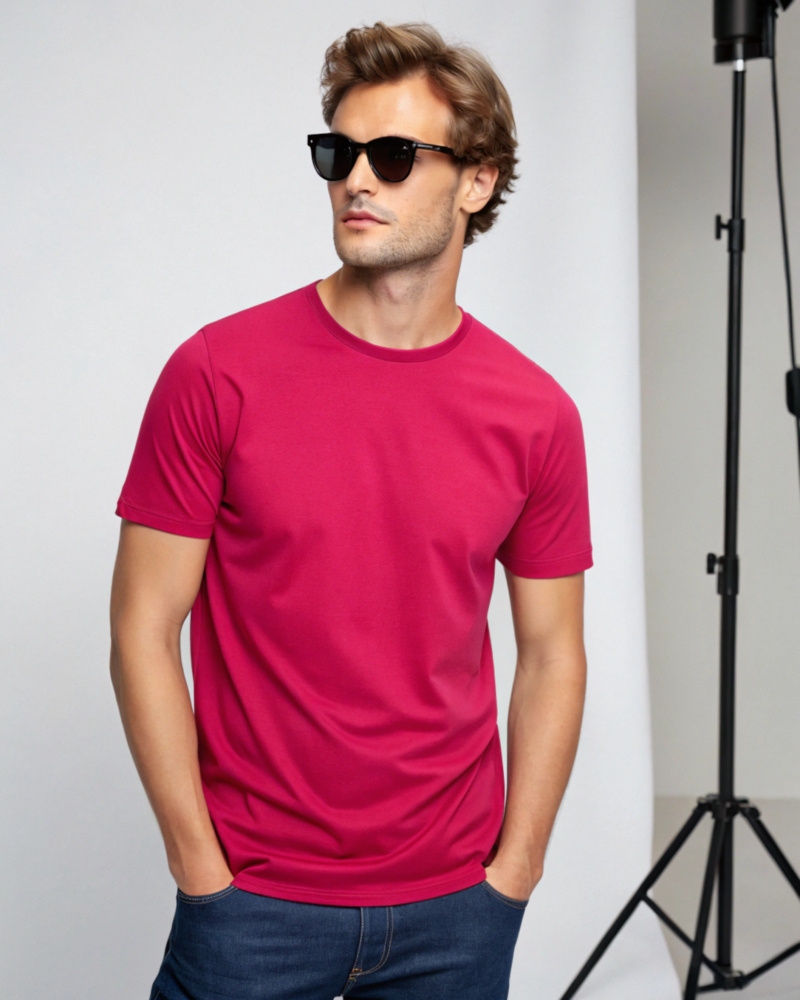 hot-pink-regular-fit-t-shirt