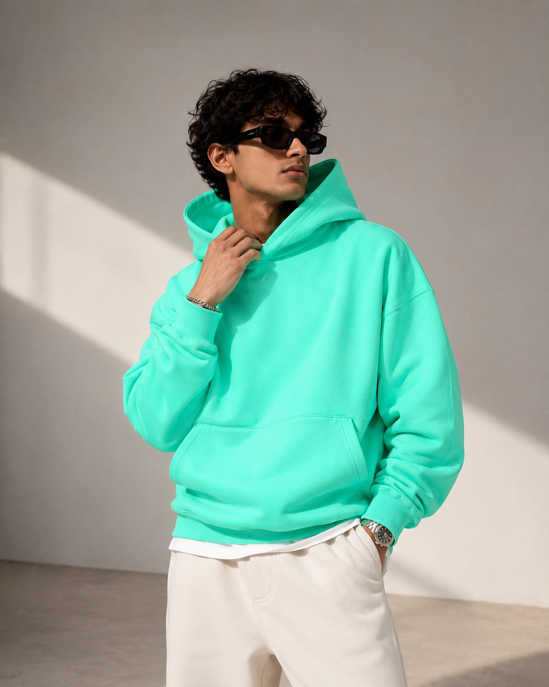 Aquamarine Oversized Hoodie