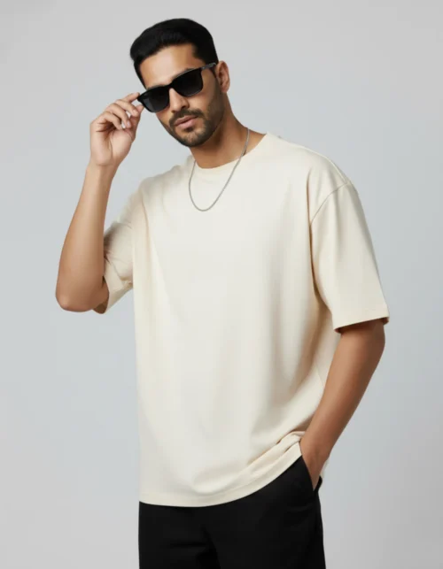 TerryCot Off-White Oversized T-shirt