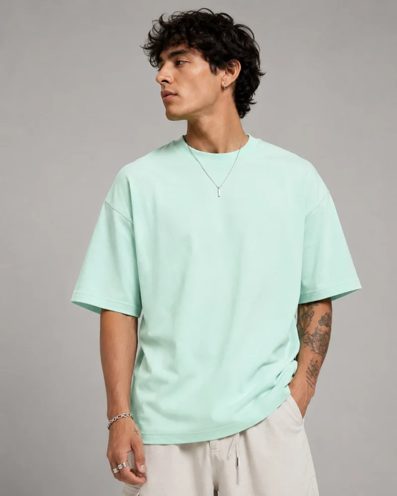 essentials-mint-oversized-tee