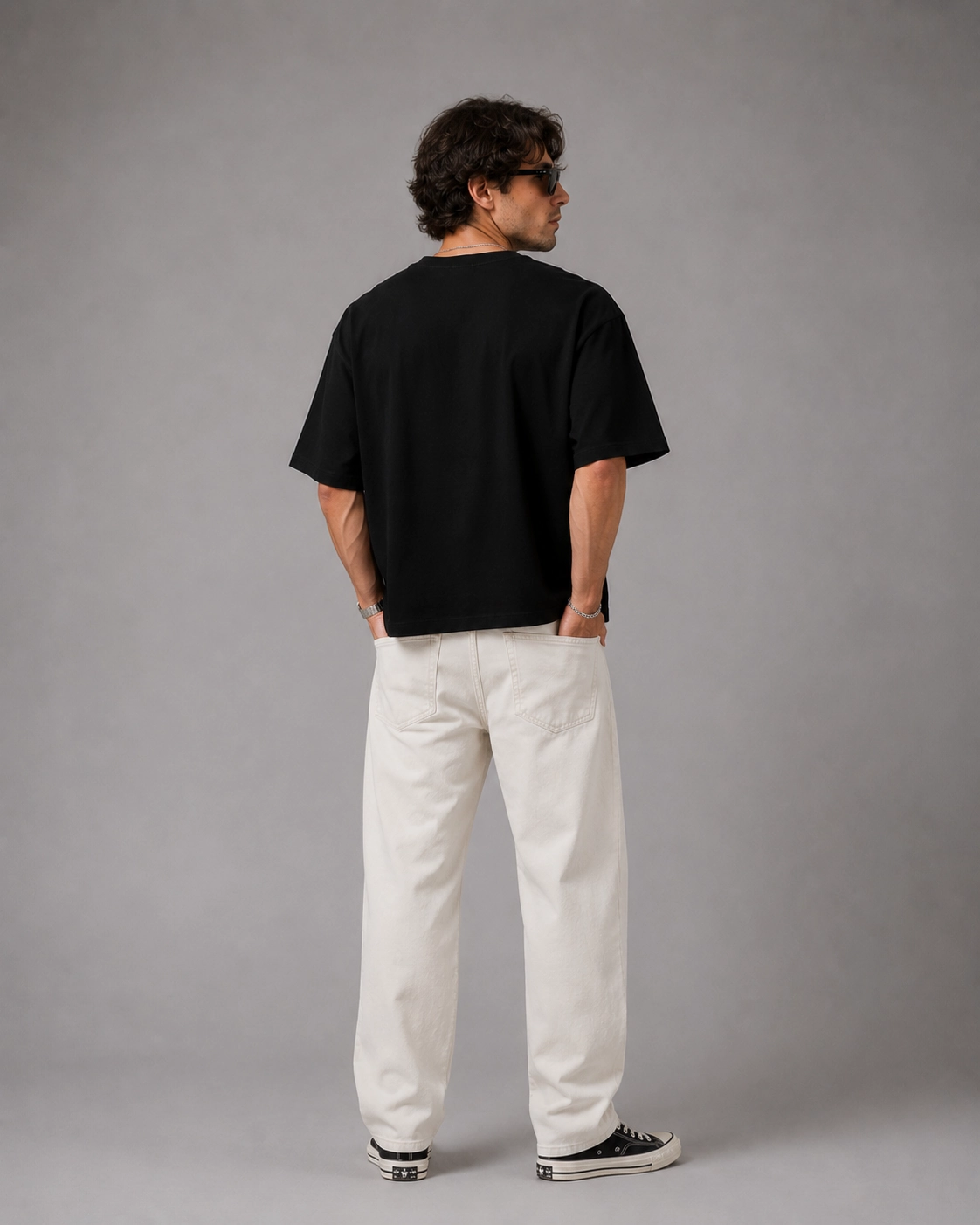 Black Boxy Tee - Image 2