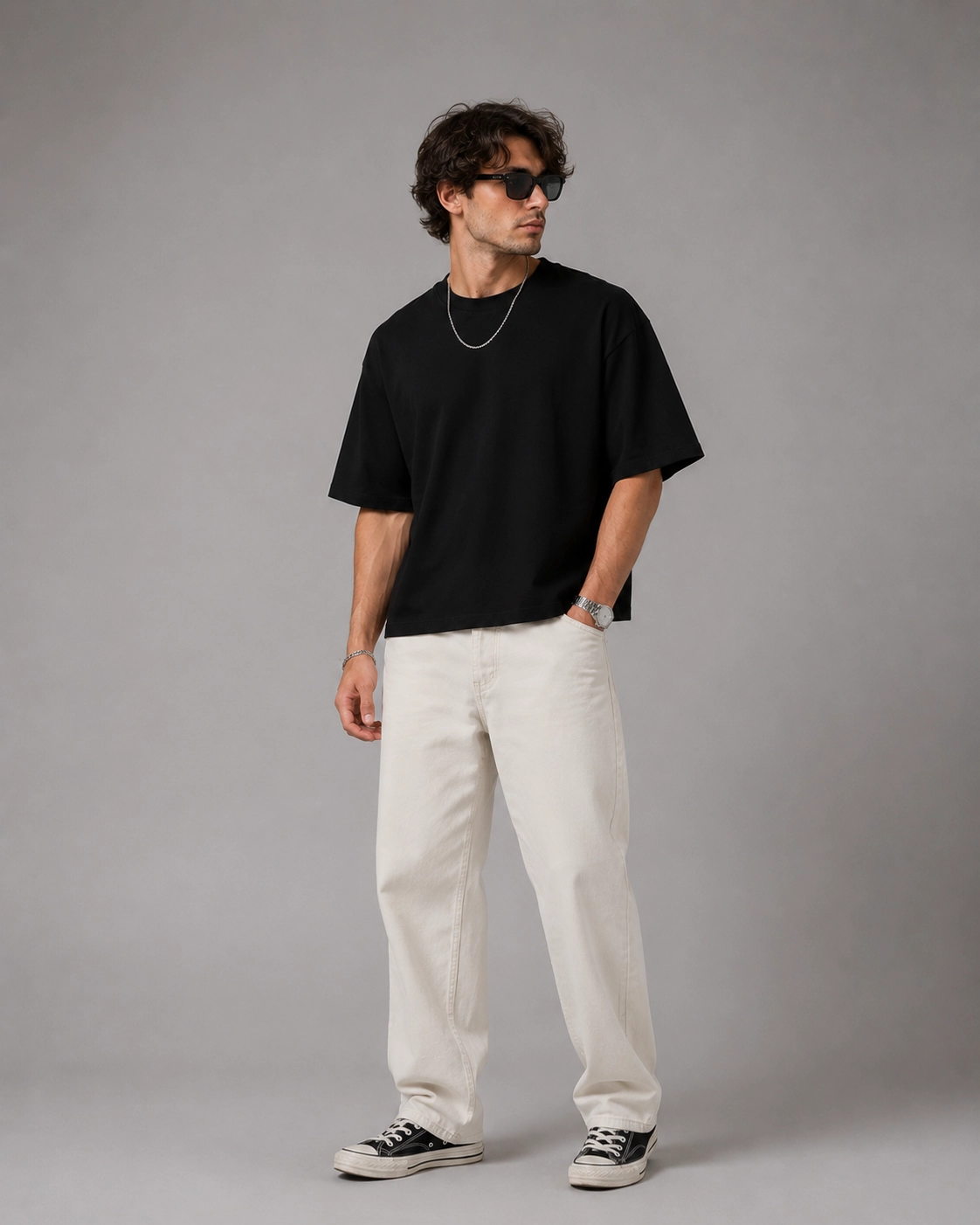 Black Boxy Tee - Image 3