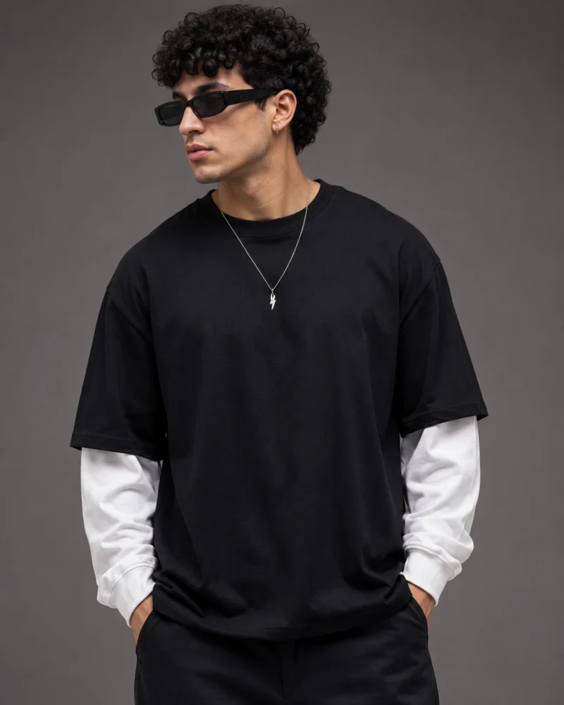 double-sleeve-black-white-oversized-tee-2