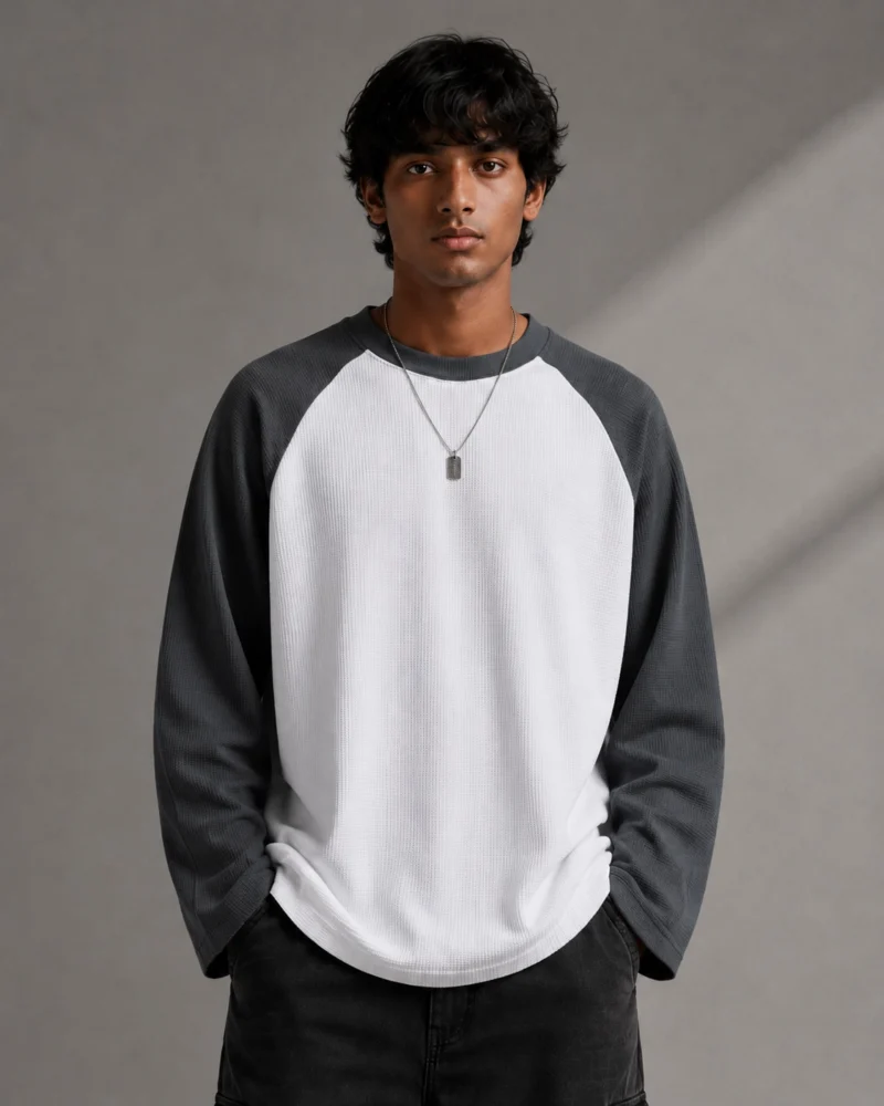 gray-raglan-waffle-knit-oversized-tee