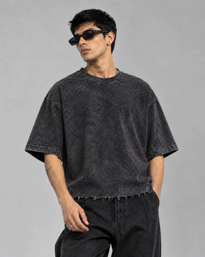 Acid Wash Boxy Fit T-shirt