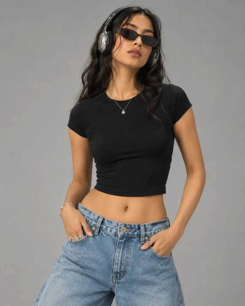 black-baby-tee