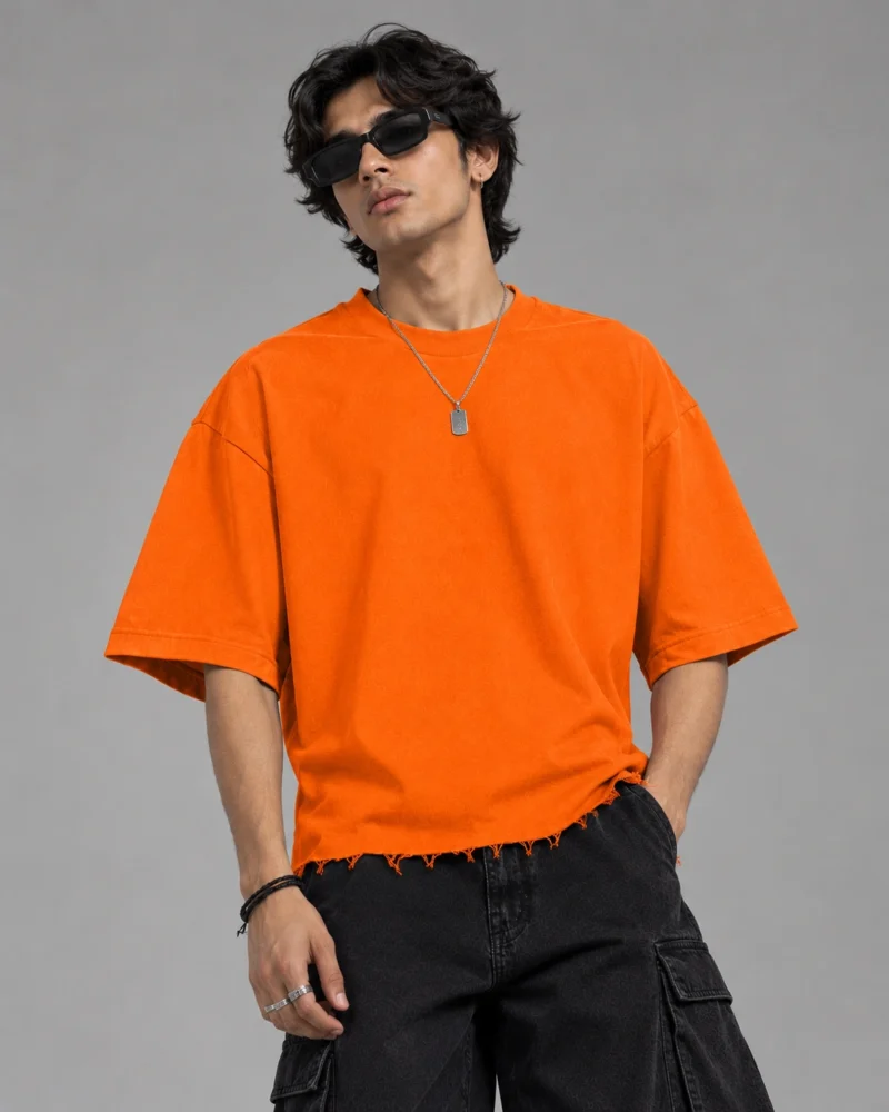Blaze Orange Boxy Fit T-shirt