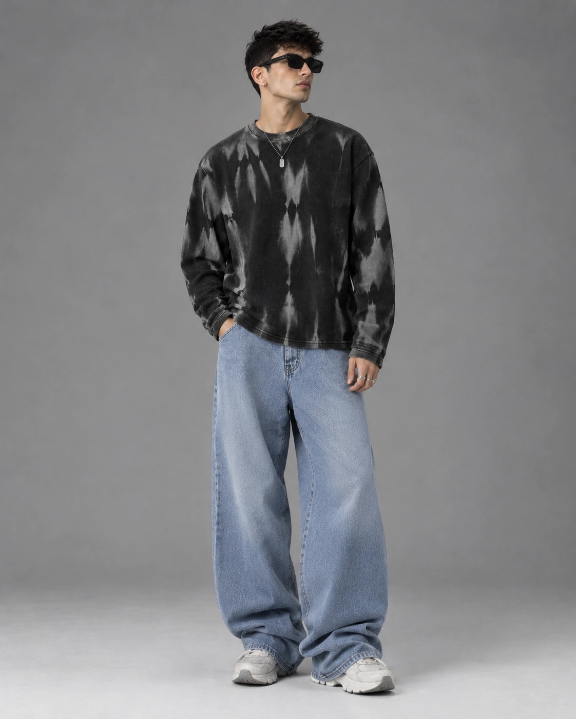 VOIDSHIFT Waffle Knit Full Sleeve Tshirt - Image 2