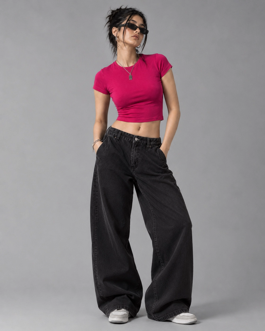 Raspberry Pink Baby Tee - Image 2