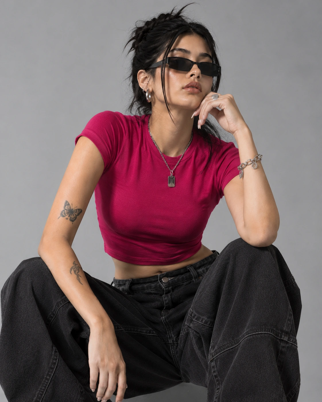 Raspberry Pink Baby Tee