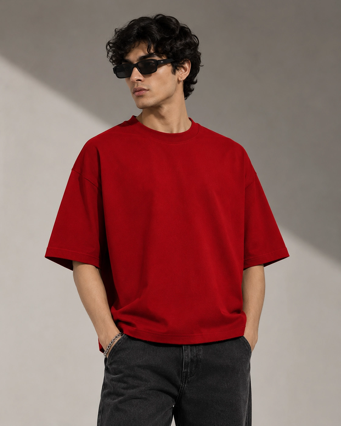 Venetian Red Boxy Fit T-shirt