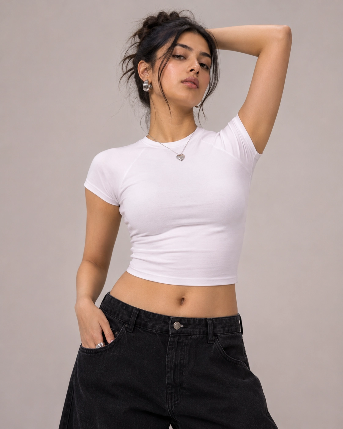 White Baby Tee
